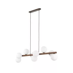   TK LIGHTING 10273 ESTERA Modern Függesztett Lámpa Fehér, Dió G9 IP20