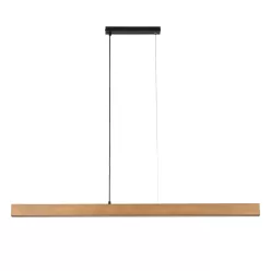   TK LIGHTING 1448 TEO Modern Led Függesztett Lámpa Fekete, Világos Fa LED IP20