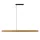 TK LIGHTING 1448 TEO Modern Led Függesztett Lámpa Fekete, Világos Fa LED IP20