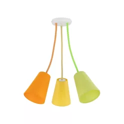 TK Lighting WIRE COLOUR 2106 Plafonlámpa 3x60W/E27
