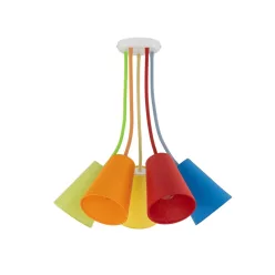TK Lighting WIRE COLOUR 2107 Plafonlámpa 5x60W/E27