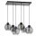 TK LIGHTING 2833 CUBUS Többágú Függesztett Lámpa Fekete, Grafit E27 IP20