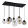 TK LIGHTING 2834 CUBUS Többágú Függesztett Lámpa Borostyán, Fekete, Grafit, Átlátszó E27 IP20