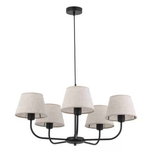 TK LIGHTING 3989 CHICAGO Modern Csillár Bézs, Fekete E27 IP20