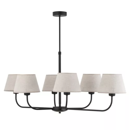 TK LIGHTING 3999 CHICAGO Modern Csillár Bézs, Fekete E27 IP20