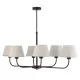 TK LIGHTING 3999 CHICAGO Modern Csillár Bézs, Fekete E27 IP20