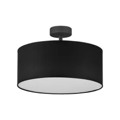   TK LIGHTING 4246 RONDO Ernyős Mennyezeti Lámpa Króm, Fekete E27 IP20