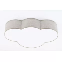   TK LIGHTING 4336 CLOUD Ernyős Mennyezeti Lámpa Fehér, Természetes Vászon E27 IP20