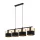 TK LIGHTING 4342 HILTON Többágú Függesztett Lámpa Fekete, Arany E27 IP20