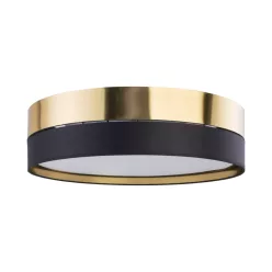   TK LIGHTING 4345 HILTON Ernyős Mennyezeti Lámpa Fekete, Arany E27 IP20