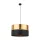 TK LIGHTING 4346 HILTON Ernyős Függesztett Lámpa Fekete, Arany E27 IP20