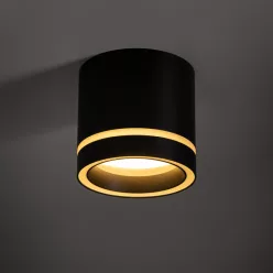   TK LIGHTING 4351 JET Hengeres Mennyezeti Lámpa Fekete GX53 IP20