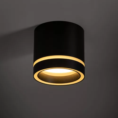 TK LIGHTING 4351 JET Hengeres Mennyezeti Lámpa Fekete GX53 IP20