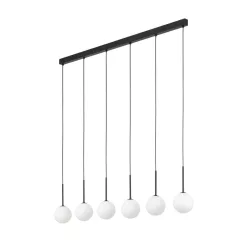   TK LIGHTING 4504 MARTIN Többágú Függesztett Lámpa Fehér, Fekete G9 IP20