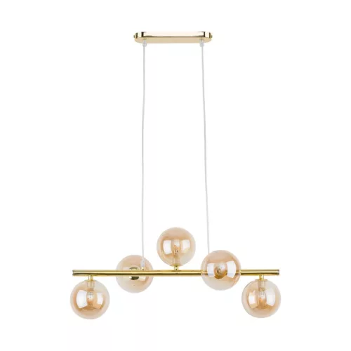 TK LIGHTING 4549 ESTERA Többágú Függesztett Lámpa Fehér, Fekete, Arany G9 IP20