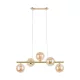 TK LIGHTING 4549 ESTERA Többágú Függesztett Lámpa Fehér, Fekete, Arany G9 IP20