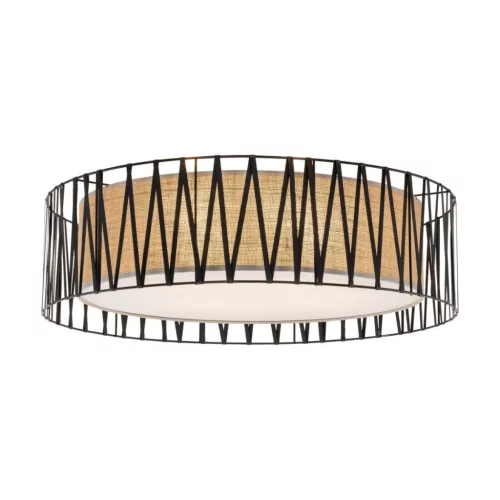 TK LIGHTING 4556 HARMONY Ernyős Mennyezeti Lámpa Fekete E27 IP20