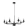 TK LIGHTING 4613 LIMAL Klasszikus Csillár Fekete E14 IP20