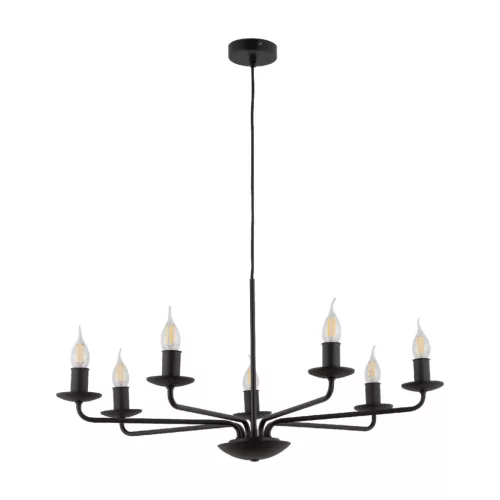 TK LIGHTING 4613 LIMAL Klasszikus Csillár Fekete E14 IP20