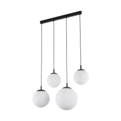   TK LIGHTING 4790 ESME Többágú Függesztett Lámpa Fehér, Fekete E27 IP20