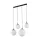 TK LIGHTING 4790 ESME Többágú Függesztett Lámpa Fehér, Fekete E27 IP20