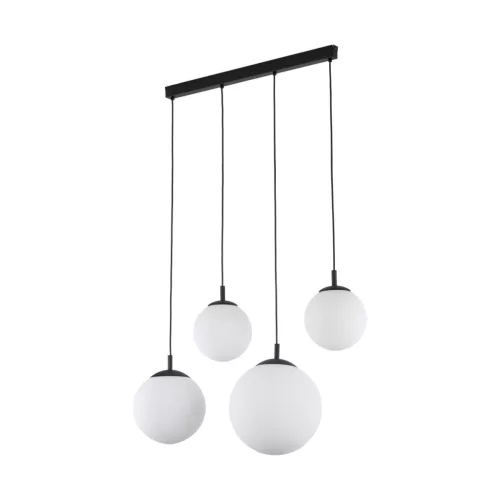 TK LIGHTING 4790 ESME Többágú Függesztett Lámpa Fehér, Fekete E27 IP20
