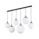 TK LIGHTING 4792 ESME Többágú Függesztett Lámpa Fehér, Fekete E27 IP20