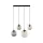 TK LIGHTING 4795 ESME Többágú Függesztett Lámpa Barna, Fekete, Grafit, Átlátszó E27 IP20
