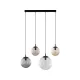 TK LIGHTING 4795 ESME Többágú Függesztett Lámpa Barna, Fekete, Grafit, Átlátszó E27 IP20