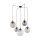 TK LIGHTING 4796 ESME Többágú Függesztett Lámpa Barna, Fekete, Grafit, Átlátszó E27 IP20