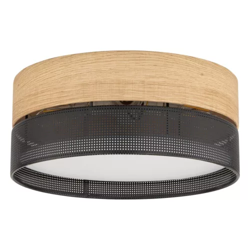 TK LIGHTING 4800 NICOLA Ernyős Mennyezeti Lámpa Fekete E27 IP20