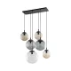 TK LIGHTING 4819 ESME Többágú Függesztett Lámpa Barna, Fekete, Grafit, Átlátszó E27 IP20