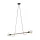 TK LIGHTING 4948 HELIX Többágú Függesztett Lámpa Fekete, Világos Fa E27 IP20