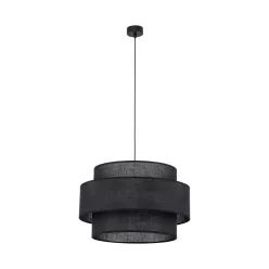  TK LIGHTING 5099 CALISTO Ernyős Függesztett Lámpa Fekete E27 IP20