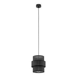   TK LIGHTING 5306 CALISTO Ernyős Függesztett Lámpa Fekete E27 IP20