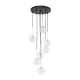 TK LIGHTING 5362 NILOS Többágú Függesztett Lámpa Fekete, Átlátszó, Arany G9 IP20