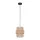 TK LIGHTING 5401 CALISTO Ernyős Függesztett Lámpa Bézs, Fekete E27 IP20