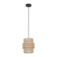 TK LIGHTING 5401 CALISTO Ernyős Függesztett Lámpa Bézs, Fekete E27 IP20