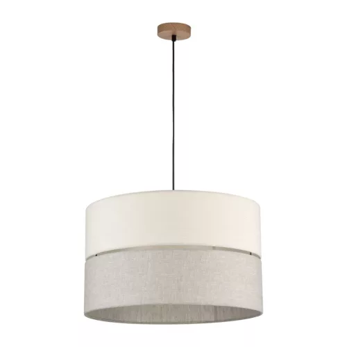 TK LIGHTING 5773 ECO Ernyős Függesztett Lámpa Bézs, Fekete E27 IP20
