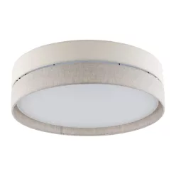  TK LIGHTING 5774 ECO Ernyős Mennyezeti Lámpa Bézs, Fehér E27 IP20