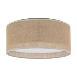   TK LIGHTING 5798 JUTA Ernyős Mennyezeti Lámpa Bézs, Fehér E27 IP20