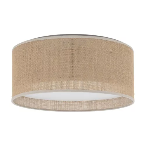 TK LIGHTING 5798 JUTA Ernyős Mennyezeti Lámpa Bézs, Fehér E27 IP20