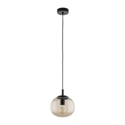   TK LIGHTING 5826 VIBE Glamour Függesztett Lámpa Barna, Fekete E27 IP20