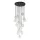 TK LIGHTING 5945 NI Többágú Függesztett Lámpa Fekete, Átlátszó, Arany G9 IP20