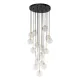 TK LIGHTING 5945 NI Többágú Függesztett Lámpa Fekete, Átlátszó, Arany G9 IP20