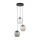 TK LIGHTING 5973 ELIO Többágú Függesztett Lámpa Barna, Fekete, Grafit, Átlátszó E27 IP20