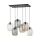 TK LIGHTING 5974 ELIO Többágú Függesztett Lámpa Barna, Fekete, Grafit, Átlátszó E27 IP20