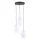 TK LIGHTING 6018 CALISTO Többágú Függesztett Lámpa Fehér, Fekete E27 IP20
