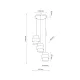 TK LIGHTING 6098 CALISTO Többágú Függesztett Lámpa Bézs, Fekete E27 IP20