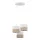 TK LIGHTING 6575 LINOBIANCO Többágú Függesztett Lámpa Fehér, Barna E27 IP20